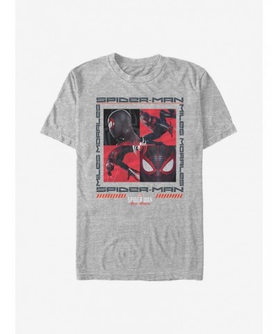 Marvel Spider-Man Miles Morales Square Up T-Shirt $7.27 T-Shirts