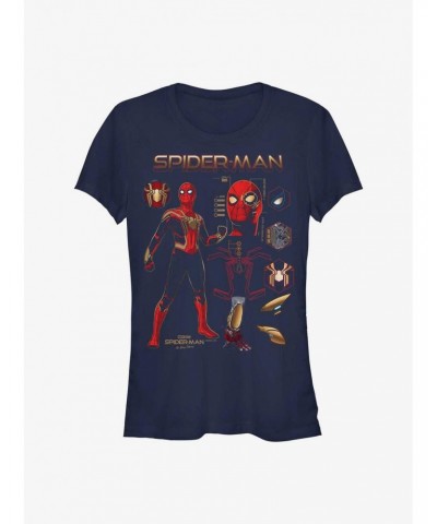 Marvel Spider-Man: No Way Home Spidey Stuff Girls T-Shirt $9.56 T-Shirts