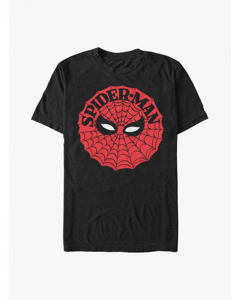 Marvel Spider-Man Spider Web Badge T-Shirt $6.88 T-Shirts