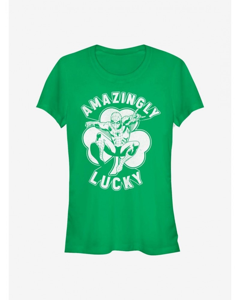 Marvel Spider-Man Lucky Spidey Girls T-Shirt $6.97 T-Shirts