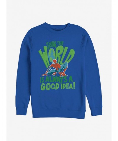 Marvel Spider-Man Spider World Crew Sweatshirt $12.10 Sweatshirts