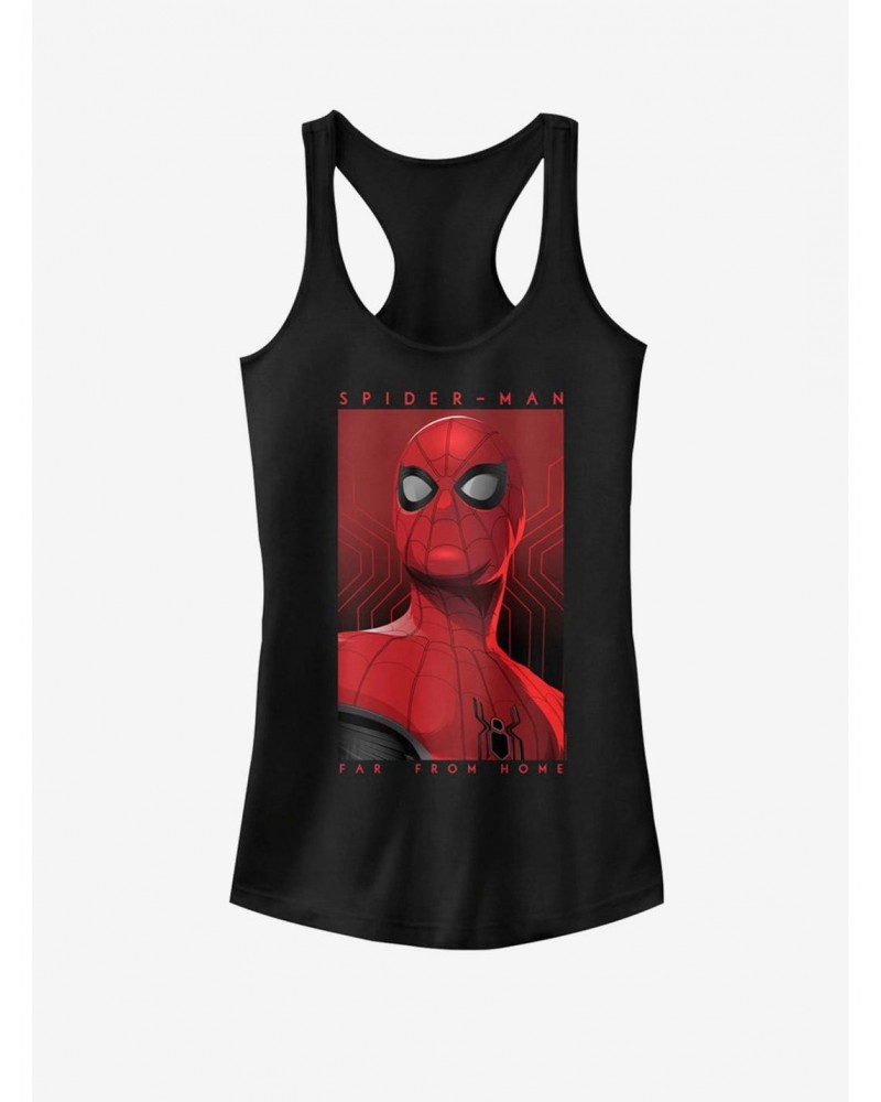 Marvel Spider-Man Far From Home Posterized Spidey Girls Tank $7.77 Tanks