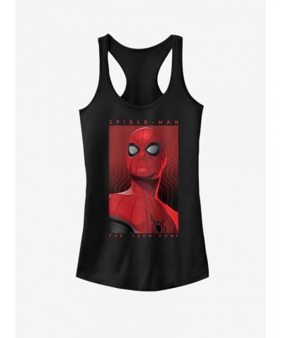 Marvel Spider-Man Far From Home Posterized Spidey Girls Tank $7.77 Tanks