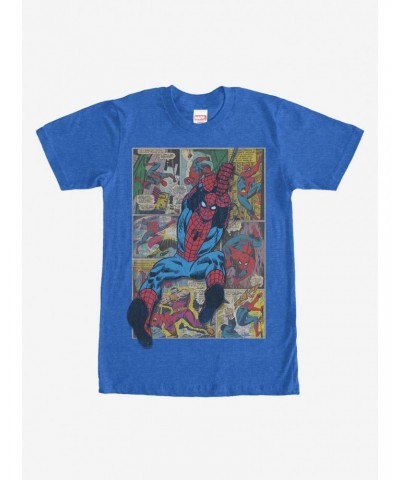 Marvel Spider-Man Comic Book Page Print T-Shirt $8.60 T-Shirts