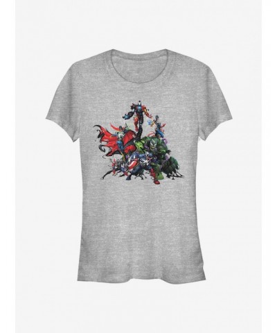 Marvel Avengers Venomized Takeover Girls T-Shirt $8.76 T-Shirts