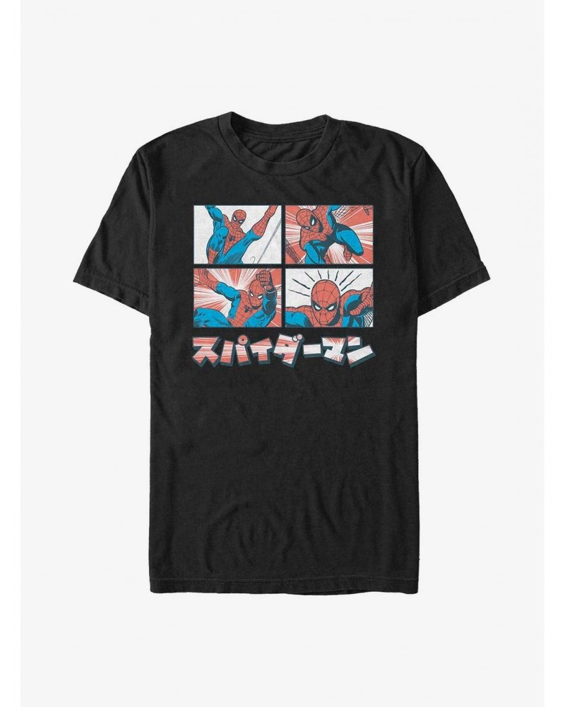 Marvel Spider-Man Kanji Comic T-Shirt $7.84 T-Shirts