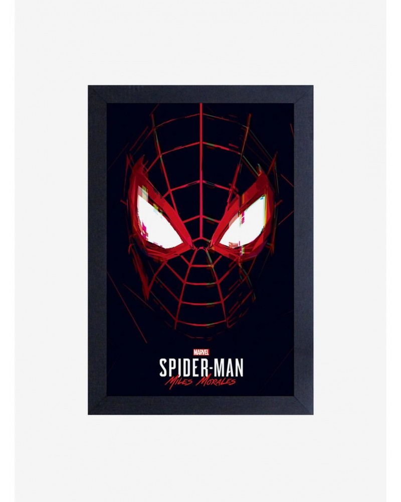 Marvel Spider-Man Miles Morales Spidey Eyes Framed Wood Wall Art $9.71 Merchandises