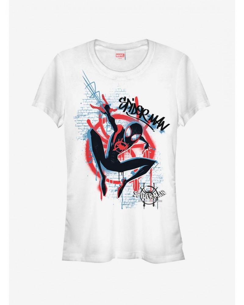 Marvel Spider-Man Spider-Verse Graffiti Spider Womens T-Shirt $8.96 T-Shirts