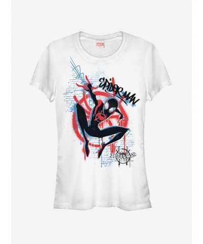 Marvel Spider-Man Spider-Verse Graffiti Spider Womens T-Shirt $8.96 T-Shirts