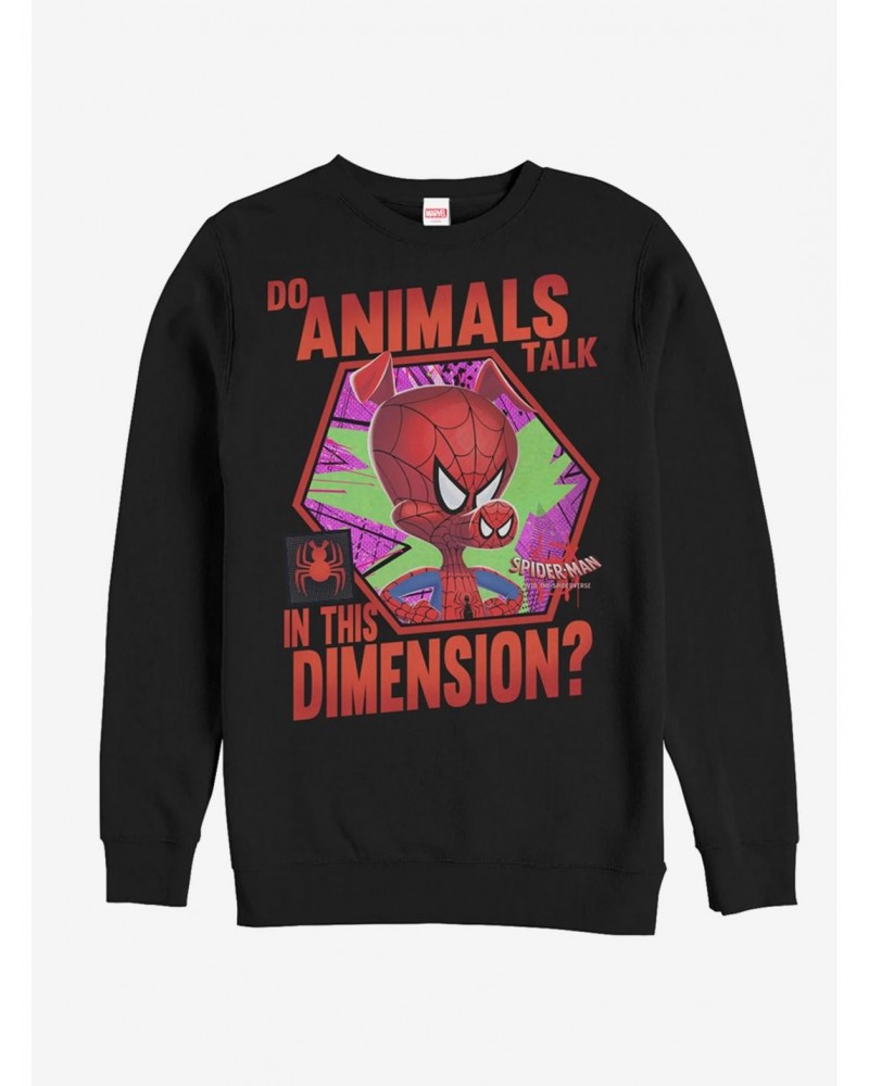 Marvel Spider-Man: Into The Spider-Verse Animals Talk Sweatshirt $11.81 Sweatshirts