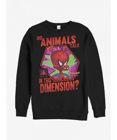 Marvel Spider-Man: Into The Spider-Verse Animals Talk Sweatshirt $11.81 Sweatshirts