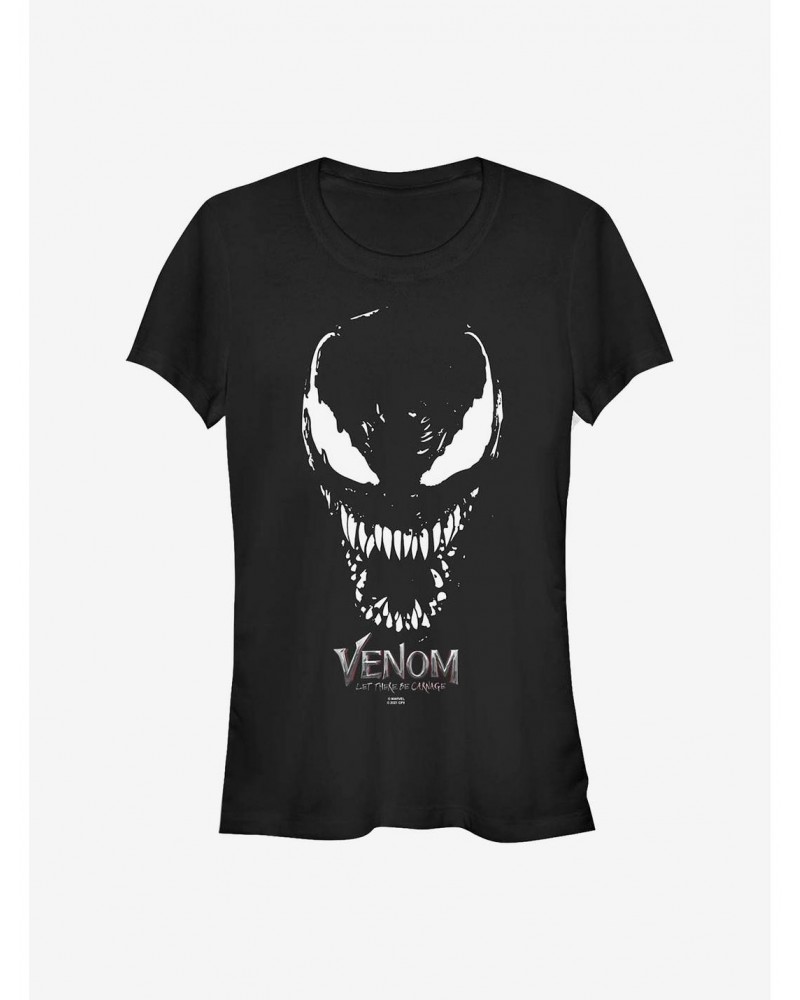 Marvel Venom Big Face Girls T-Shirt $5.98 T-Shirts