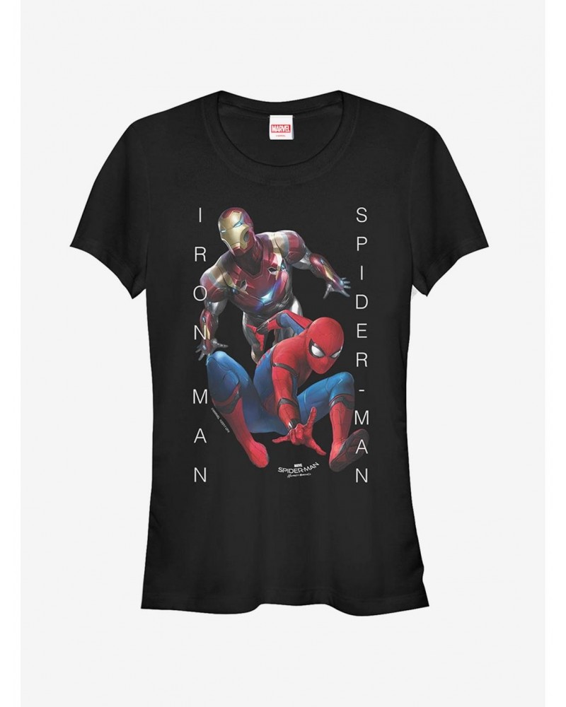 Marvel Spider-Man Homecoming Iron Man Action Girls T-Shirt $7.97 T-Shirts