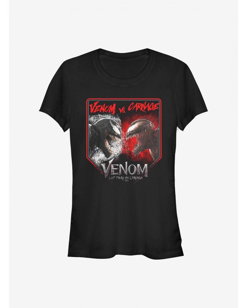 Marvel Venom Battle For Domination Girls T-Shirt $8.96 T-Shirts
