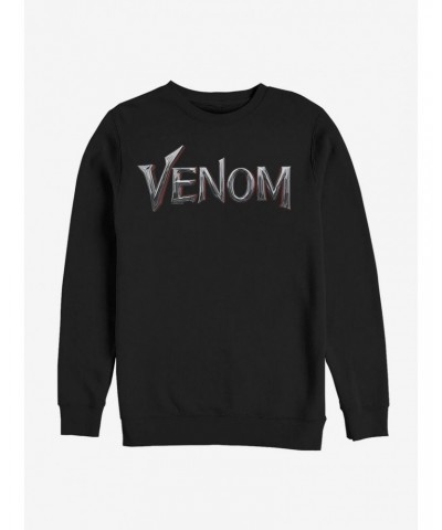 Marvel Venom Chrome Logo Sweatshirt $13.87 Sweatshirts