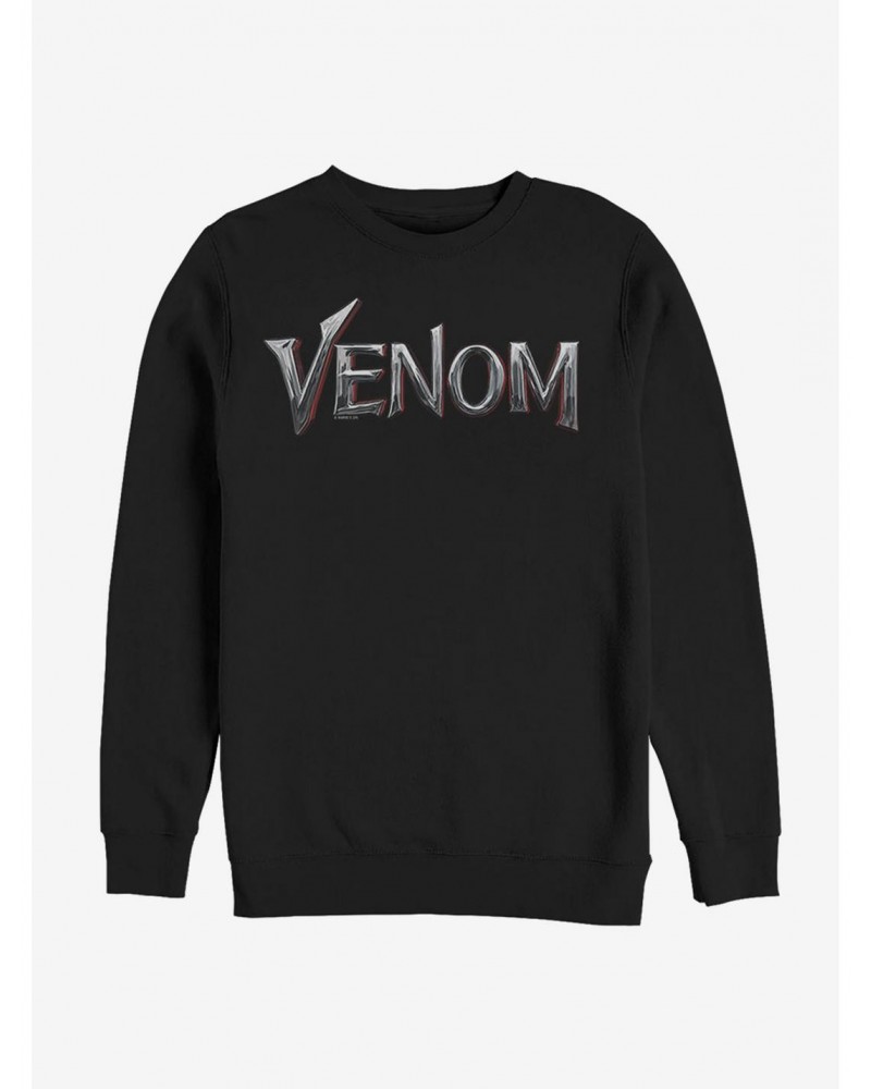 Marvel Venom Chrome Logo Sweatshirt $13.87 Sweatshirts