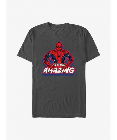 Marvel Spider-Man 60th Anniversary Beyond Amazing Spidey Pose T-Shirt $8.03 T-Shirts