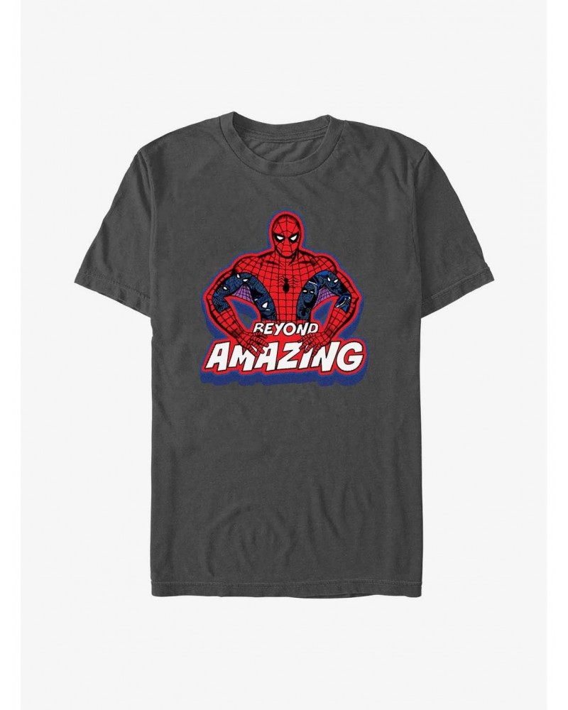 Marvel Spider-Man 60th Anniversary Beyond Amazing Spidey Pose T-Shirt $8.03 T-Shirts