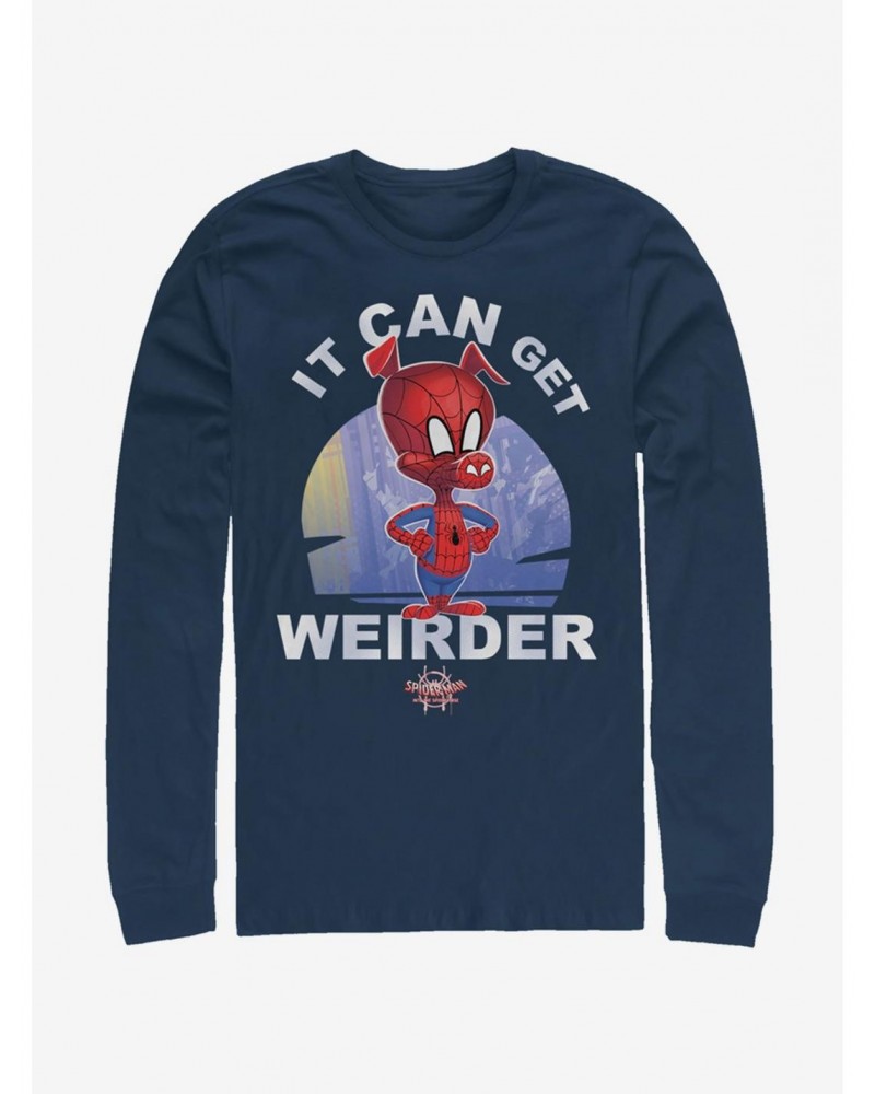 Marvel Spider-Man: Into The Spider-Verse It Can Get Weirder Spider-Ham Long-Sleeve T-Shirt $13.16 T-Shirts