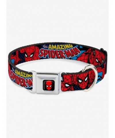 Marvel Amazing Spider-Man Seatbelt Buckle Dog Collar $9.85 Pet Collars