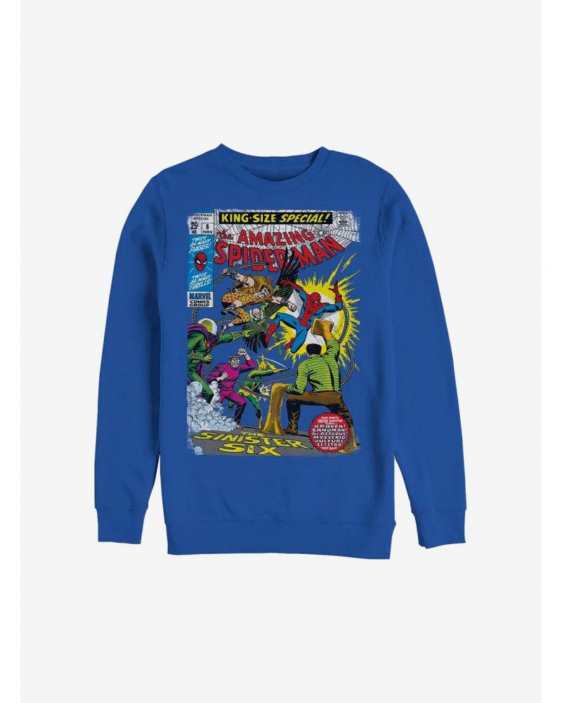 Marvel Spider-Man Comic Crew Sweatshirt $11.22 Sweatshirts