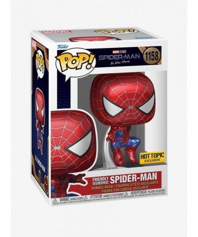 Funko Marvel Spider-Man: No Way Home Pop! Friendly Neighborhood Spider-Man Vinyl Bobble-Head $6.41 T-Shirts