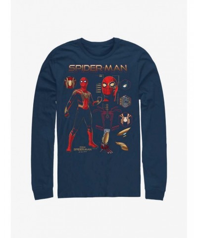 Marvel Spider-Man: No Way Home Spidey Stuff Long-Sleeve T-Shirt $10.79 T-Shirts