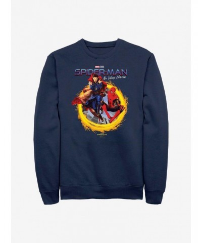 Marvel Spider-Man: No Way Home No Way Home Doctor Strange Crew Sweatshirt $10.33 Sweatshirts