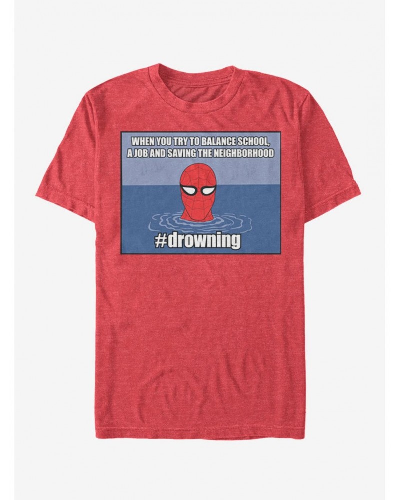 Marvel Spider-Man drowning T-Shirt $7.84 T-Shirts