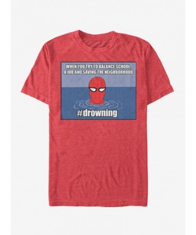 Marvel Spider-Man drowning T-Shirt $7.84 T-Shirts