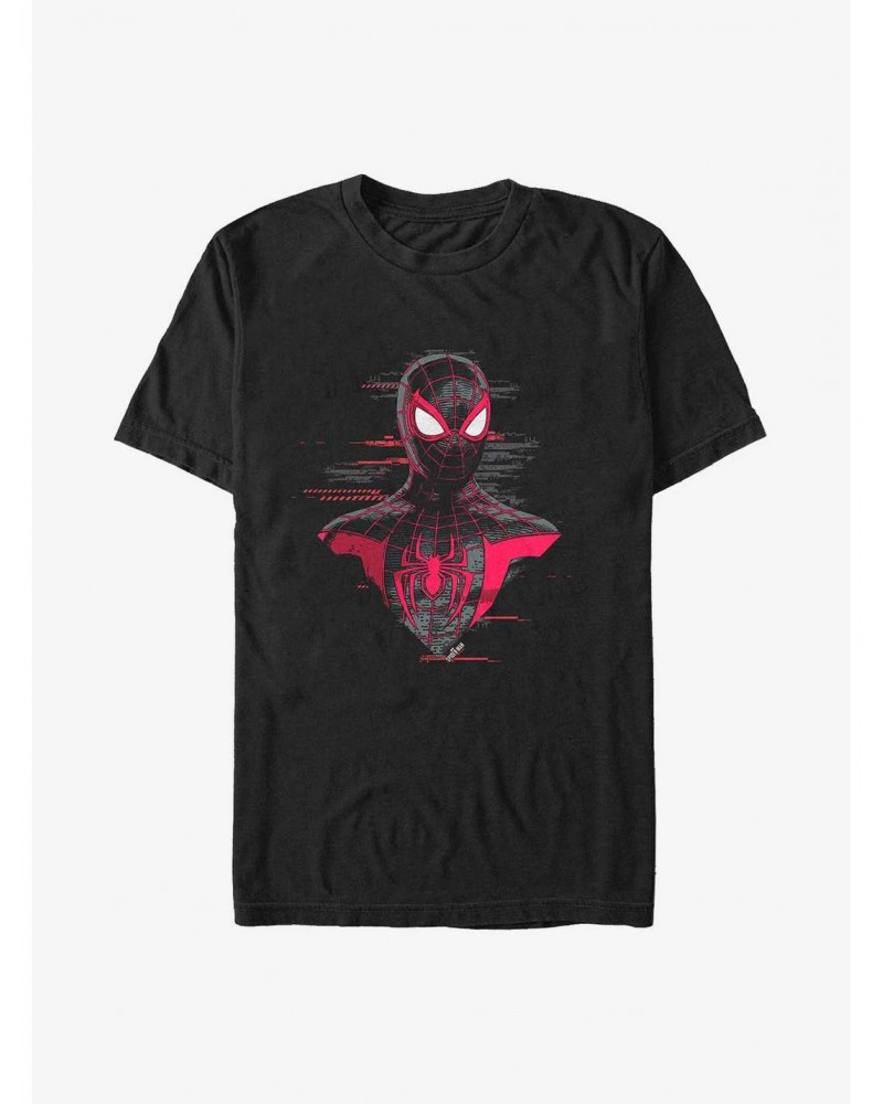 Marvel Spider-Man Miles Morales Spider Bust Big & Tall T-Shirt $7.89 T-Shirts