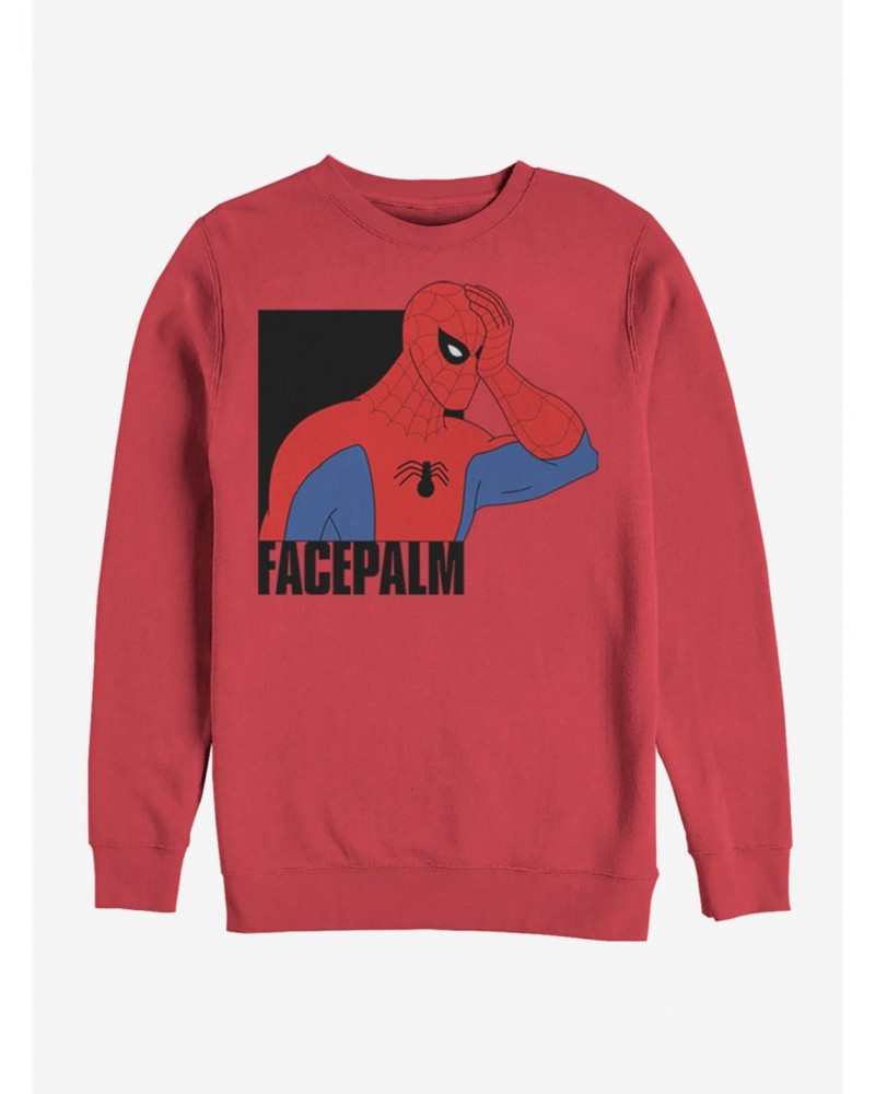 Marvel Spider-Man Facepalm Sweatshirt $14.76 Sweatshirts
