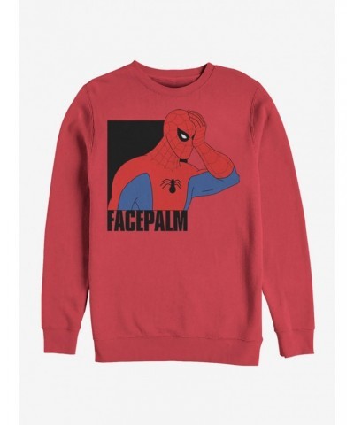 Marvel Spider-Man Facepalm Sweatshirt $14.76 Sweatshirts