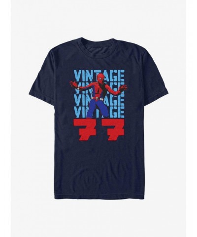 Marvel Spider-Man 60th Anniversary Vintage '77 Spidey T-Shirt $9.37 T-Shirts