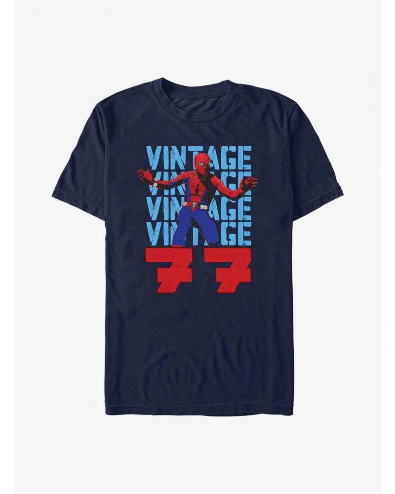 Marvel Spider-Man 60th Anniversary Vintage '77 Spidey T-Shirt $9.37 T-Shirts