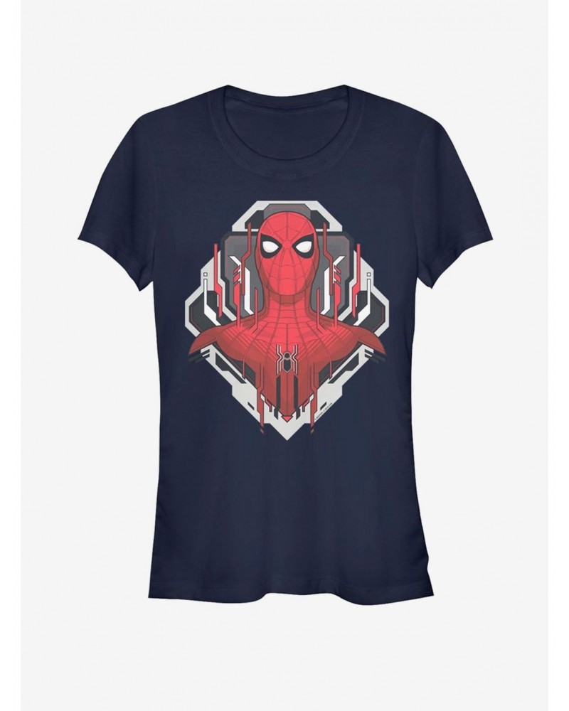 Marvel Spider-Man Far From Home Spider Tech Badge Girls T-Shirt $9.16 T-Shirts