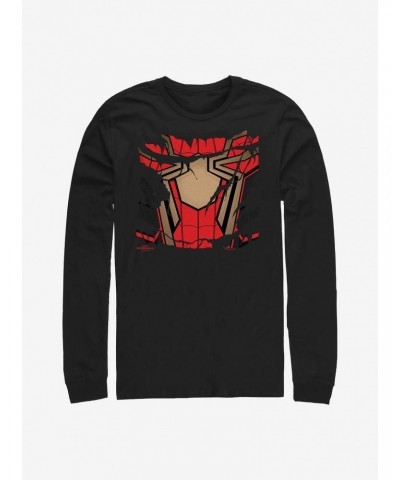 Marvel Spider-Man Ripped Spidey Suit Long-Sleeve T-Shirt $10.26 T-Shirts