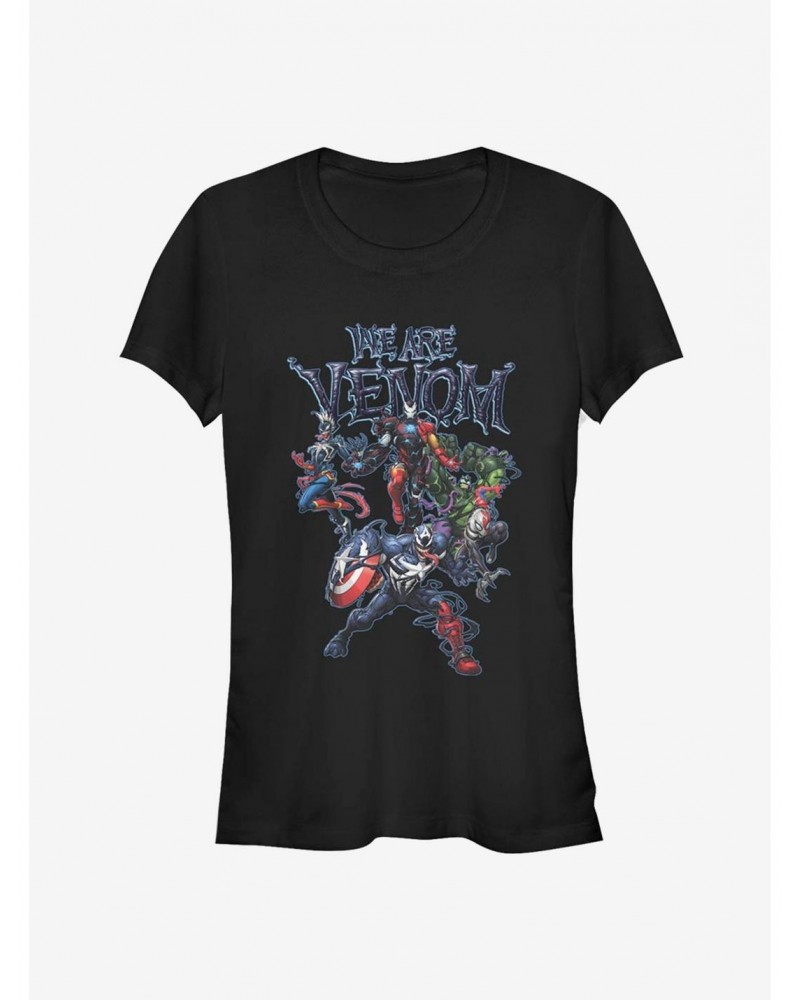 Marvel Hulk Venomized Smash Girls T-Shirt $8.57 T-Shirts
