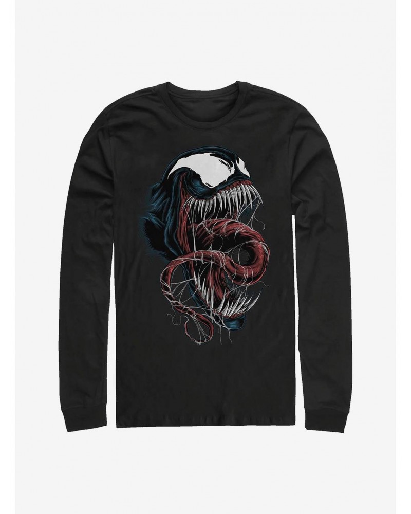 Marvel Venom Tongue Long-Sleeve T-Shirt $8.42 T-Shirts