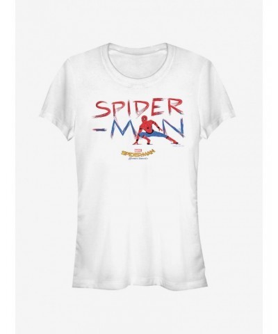 Marvel Spider-Man Homecoming Paint Streak Girls T-Shirt $6.77 T-Shirts