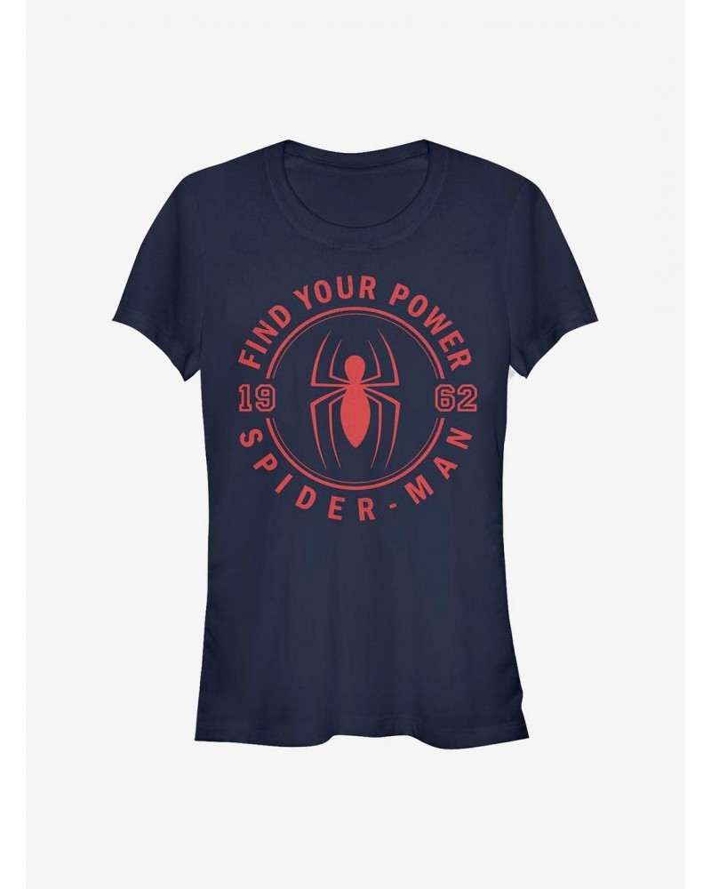 Marvel Spider-Man Power Jersey Girls T-Shirt $8.57 T-Shirts