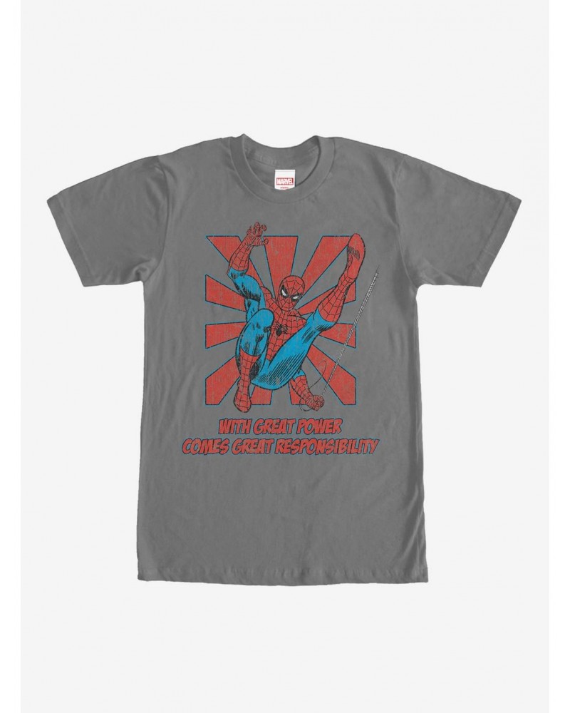 Marvel Spider-Man Great Power T-Shirt $7.27 T-Shirts