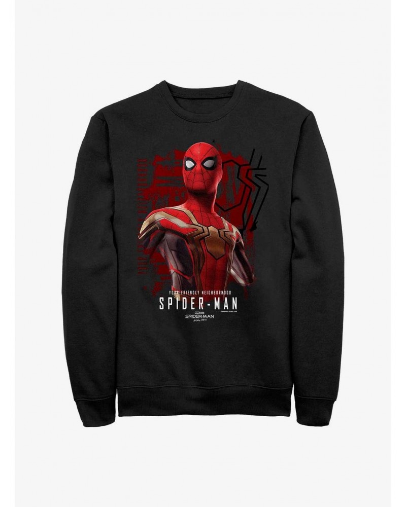 Marvel Spider-Man: No Way Home The Hero Crew Sweatshirt $14.17 Sweatshirts