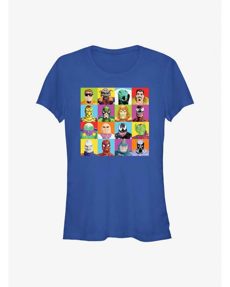 Marvel Spider-Man 60th Anniversary Spidey Figures Girls T-Shirt $7.17 T-Shirts