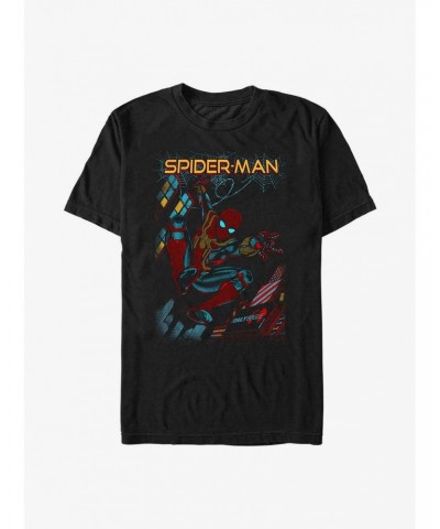 Extra Soft Marvel Spider-Man Slinging Cover T-Shirt $9.81 T-Shirts