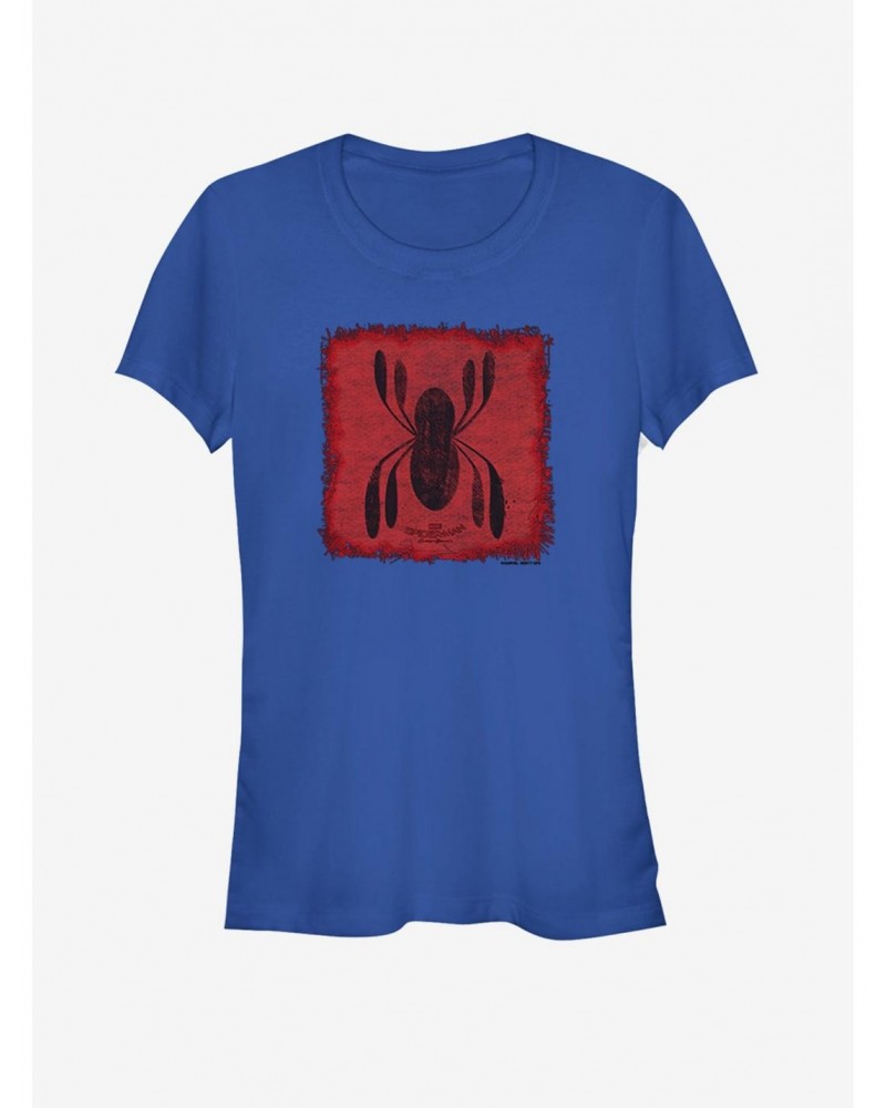 Marvel Spider-Man Homecoming Logo Patch Girls T-Shirt $8.37 T-Shirts