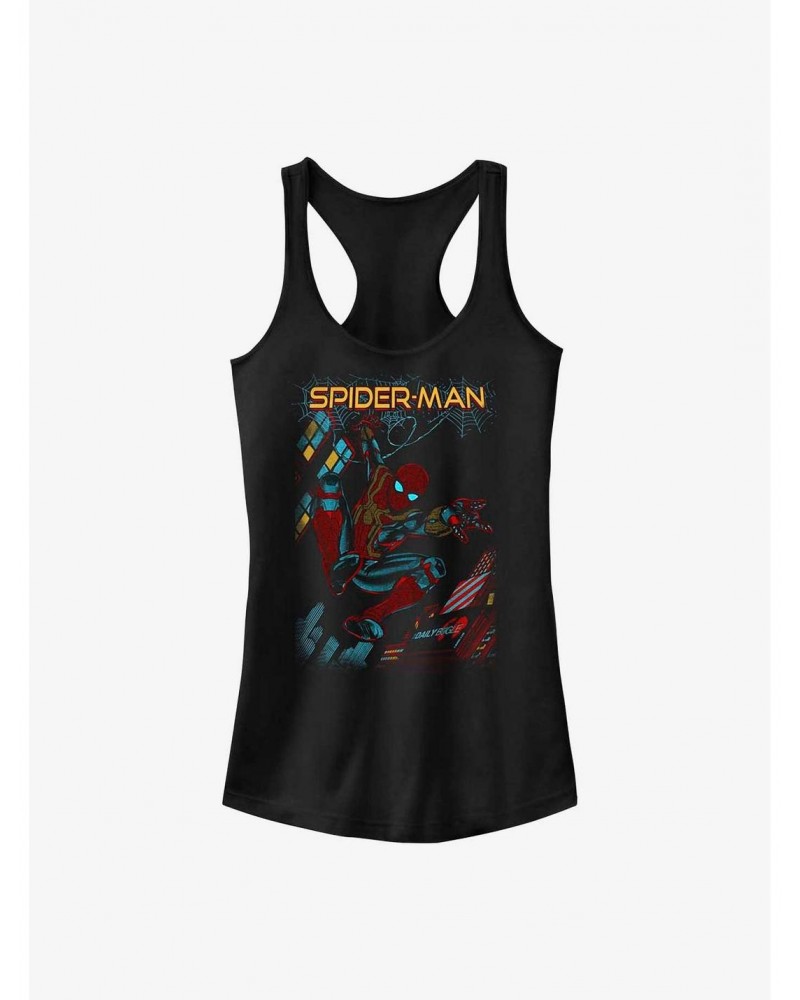 Marvel Spider-Man: No Way Home Slinging Cover Girls Tank $7.37 Tanks