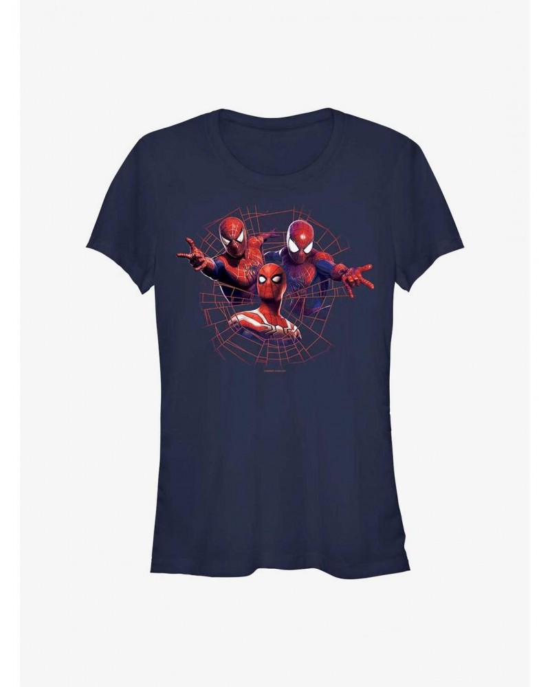 Marvel Spider-Man: No Way Home Spidey Team Badge Girls T-Shirt $9.56 T-Shirts