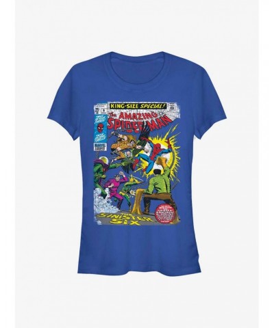 Marvel Spider-Man The Sinister Six Comic Girls T-Shirt $6.57 T-Shirts