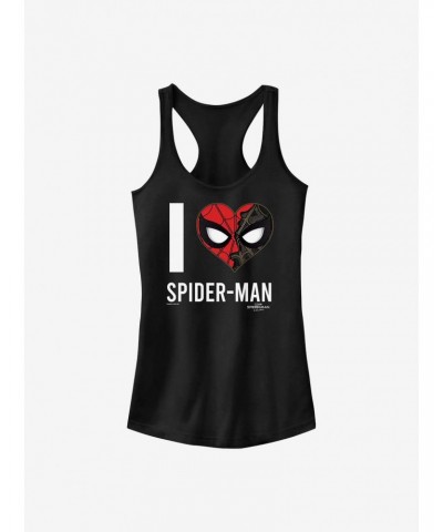 Marvel Spider-Man I Heart Spider-Man Girls Tank $7.97 Tanks
